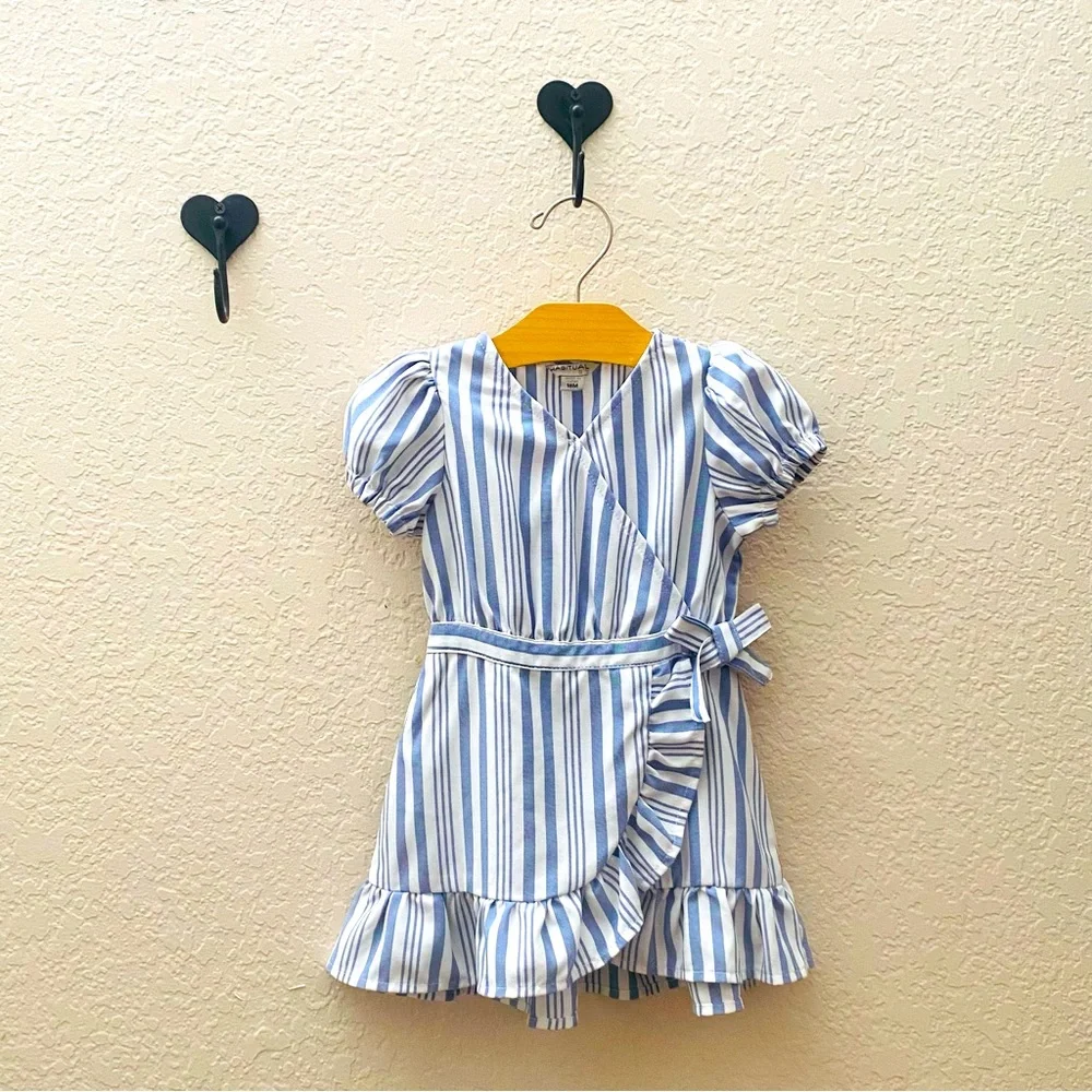 Habitual Blue and White  Dress - size 18m